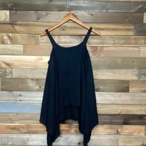 Flowy black boutique tank top size medium